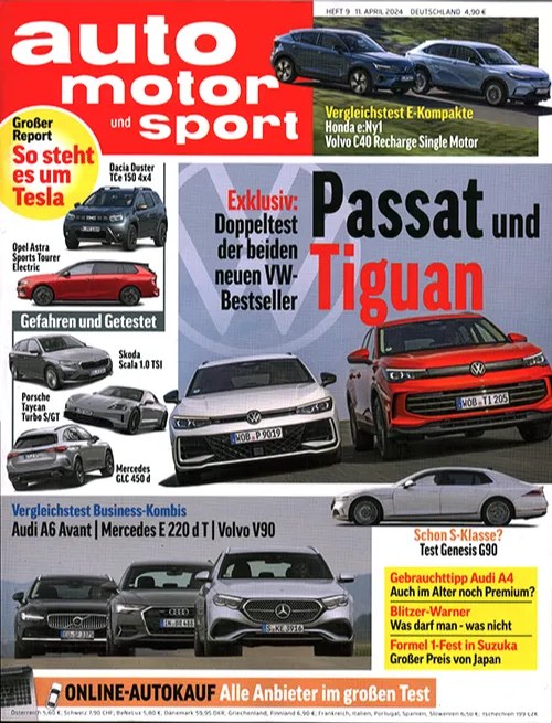 Auto Motor Und Sport Revista Alemania 2024-09 Edición original