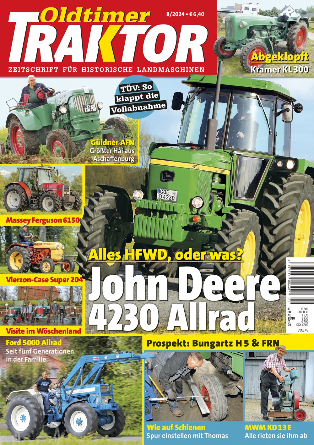 Oldtimer Traktor Revista Alemania 2024-08 Edición original