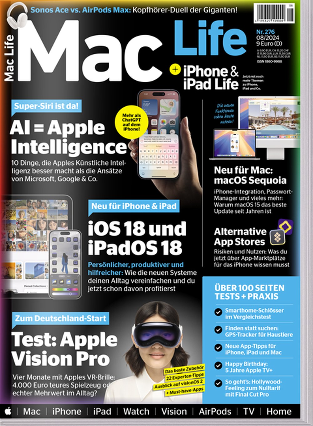 Mac Life 2024-08 Apple Intelligence Künstliche Intelligenz IOS 18