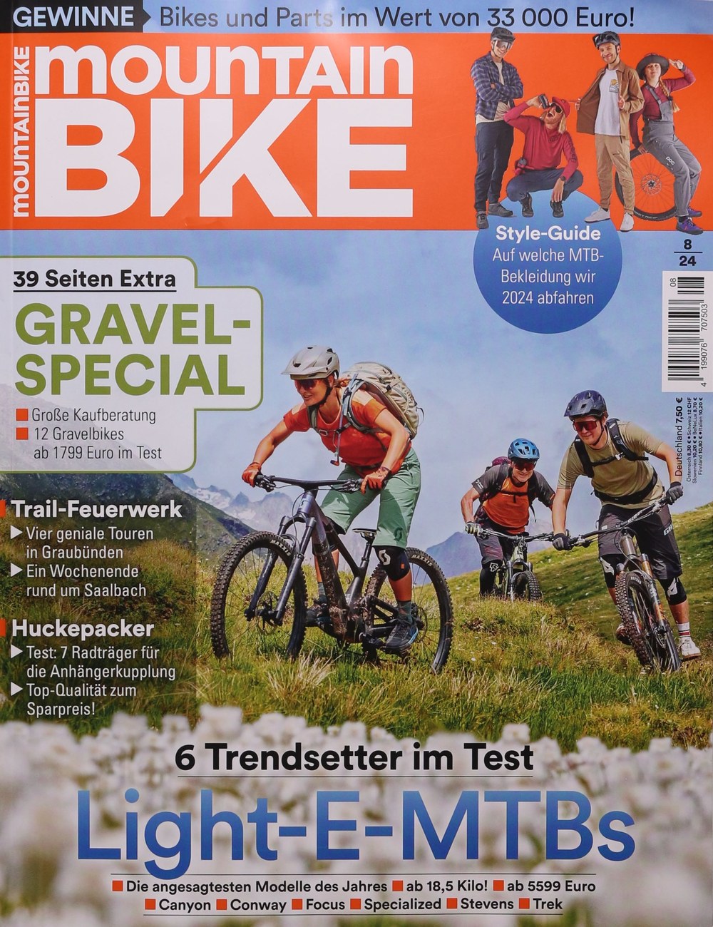 MountainBIKE Tijdschrift Duitsland 2024-08 Originele uitgave
