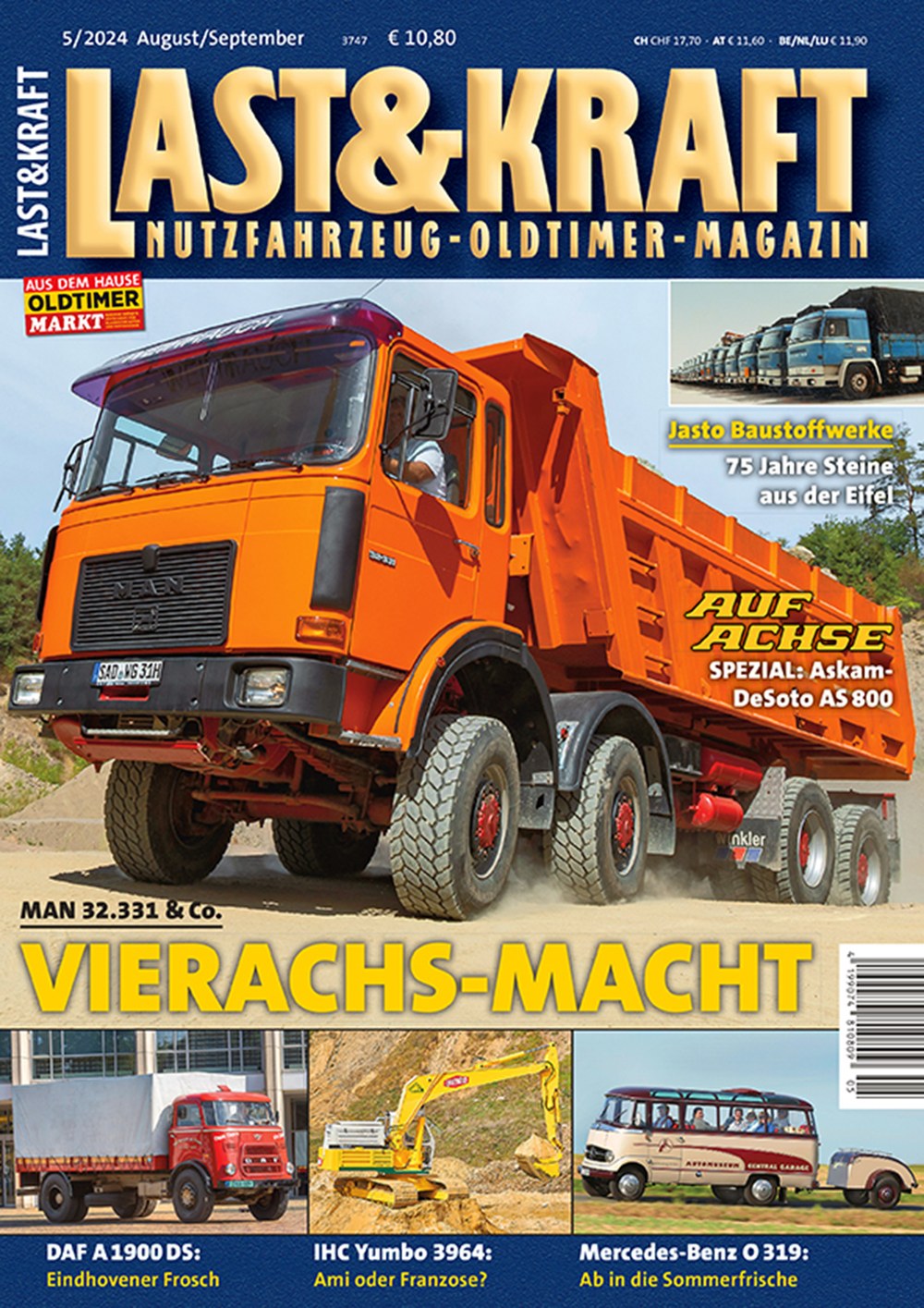Last & Kraft Magazin Deutschland 2024-05 Nutzfahrzeug-Oldtimer MAN 32.331 Vierachser