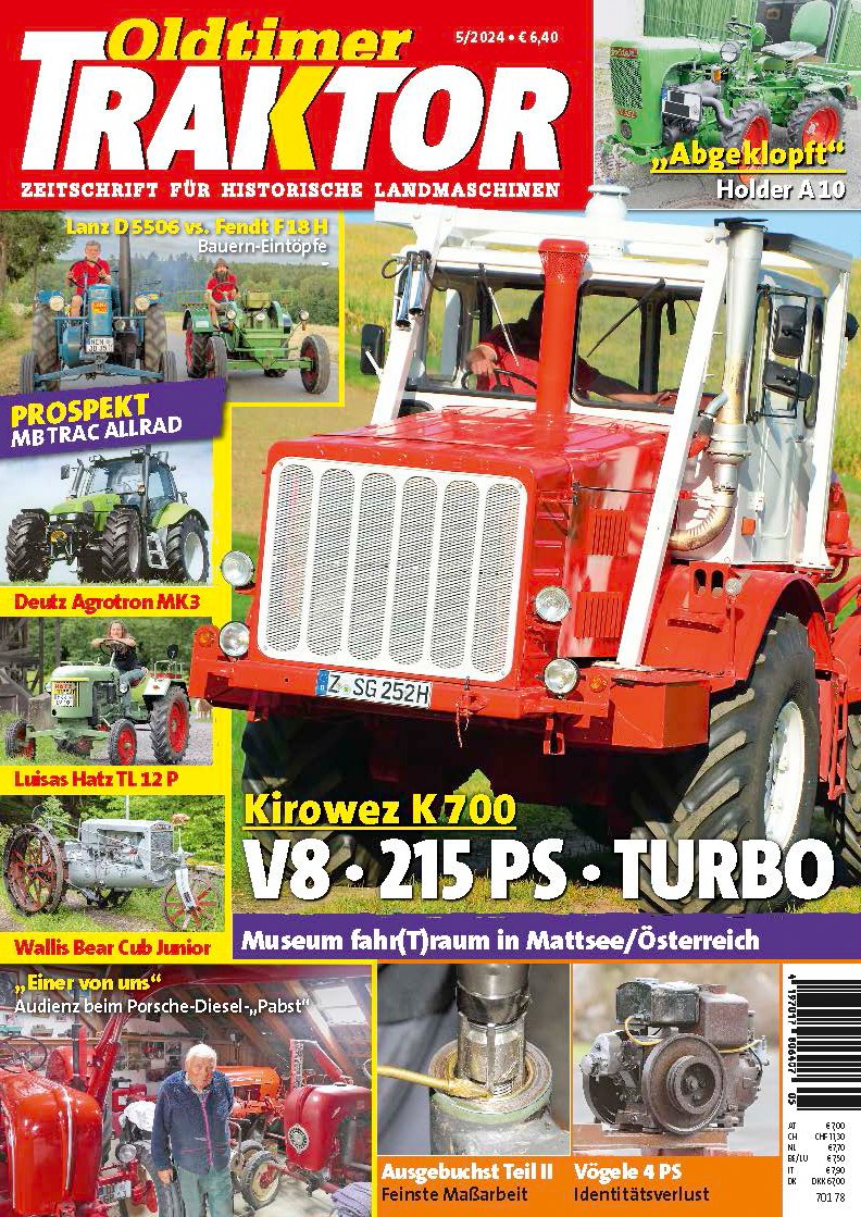 Oldtimer Traktor Lehti Saksa 2024-05 Alkuperäinen painos