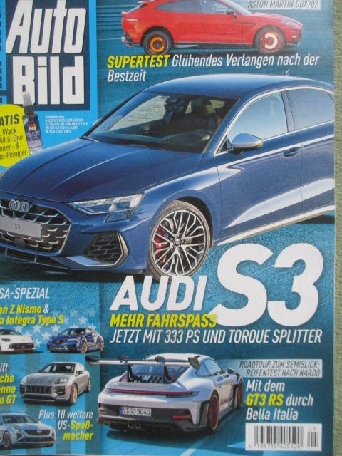 Auto Bild Sportscars 2024-05 Audi S3 Fahrspaß 333 PS