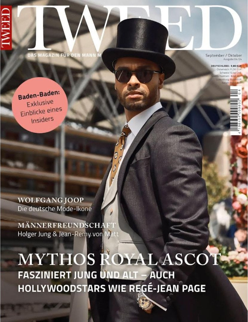 Tweed Magasin Tyskland 2024-04 – Regé-Jean Page Wolfgang Joop Holger Jung Jean-Remy Von Matt – Originalutgåva