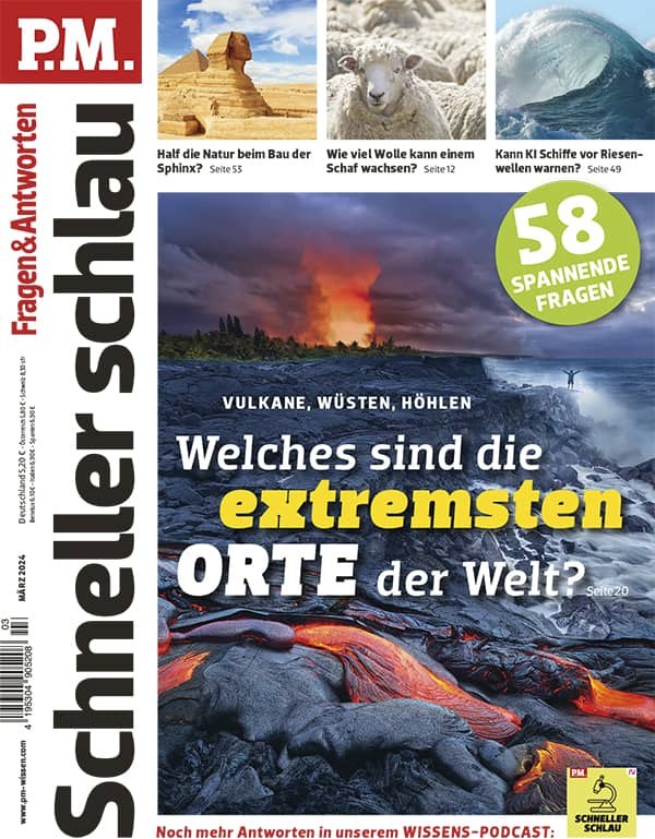 PM Schneller Schlau Magazin Deutschland 2024-03 Extreme Orte Vulkane Wüsten