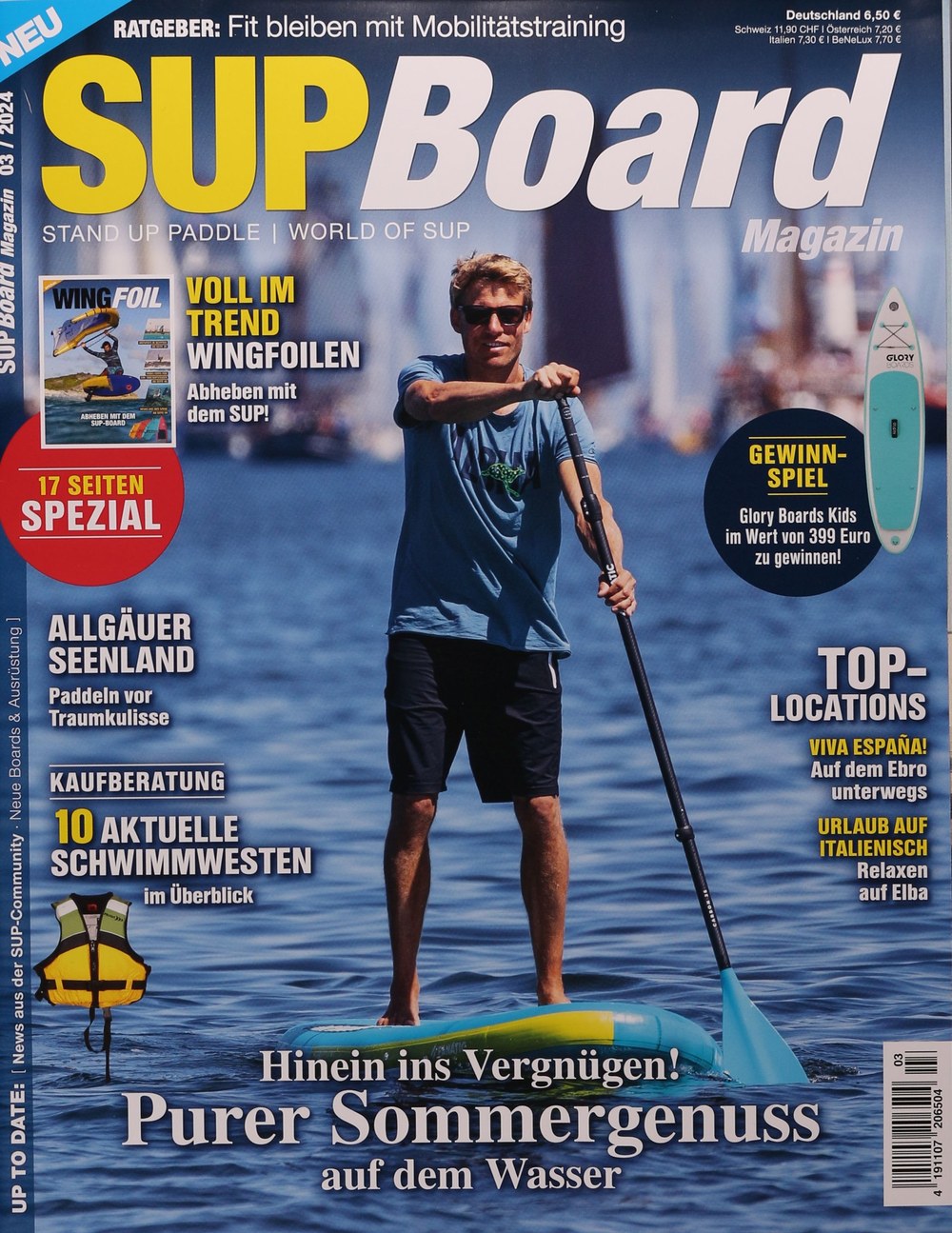 SUP Board Magazin 2024-03 Stand Up Paddling SUP Sommergenuss