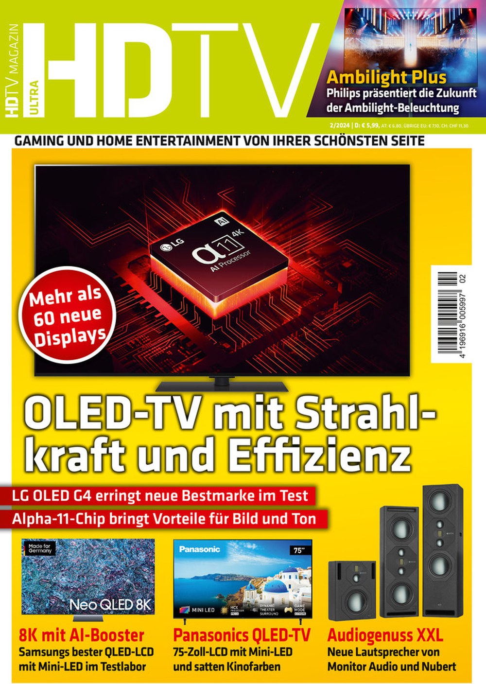 HDTV 2024-02 Oled-tv LG OLED G4 Alpha-11-Chip