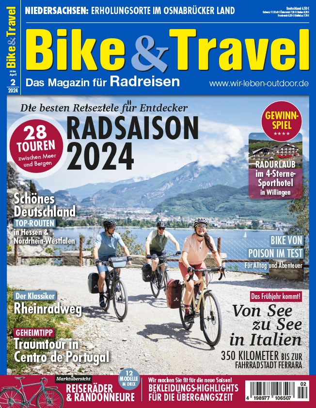 Bike & Travel 2024-02 Radreisen Radsaison 2024 Fahrradtouren