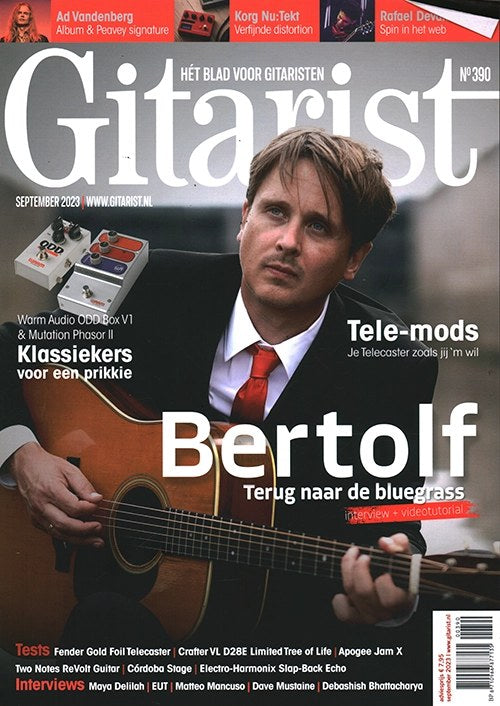 Gitarist Revista Países Baixos 2023 Bertolf Ad Vandenberg Maya Delilah Matteo Mancuso Dave Mustaine Edição original