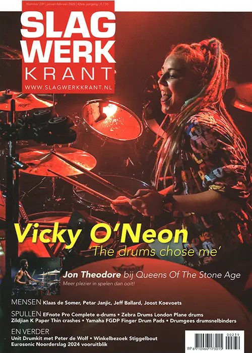 Slagwerkkrant Magazine Pays-Bas 2023 Vicky O'Neon Jon Theodore Klaas De Somer Petar Janjic Jeff Ballard Édition originale