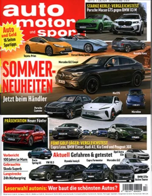 Auto Motor Und Sport Magazine Germany 2023-13 Original Print Issue