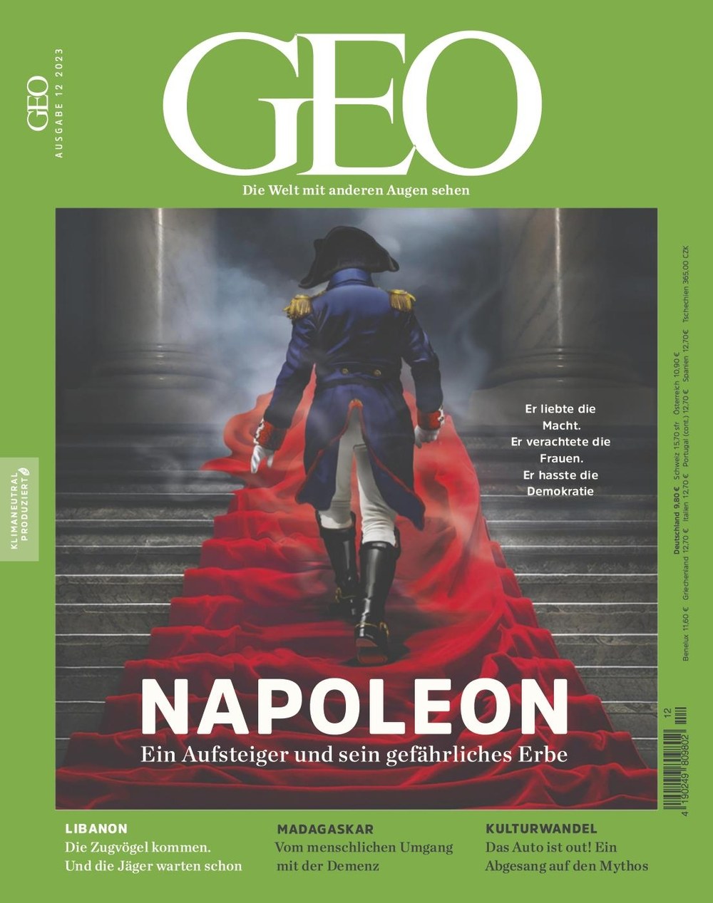 Geo Magazine Magazine Germany 2023-12 – Napoleon Bonaparte – Original Print Issue