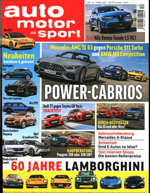 Auto Motor Und Sport Revista Alemanha 2023-12 Edição original