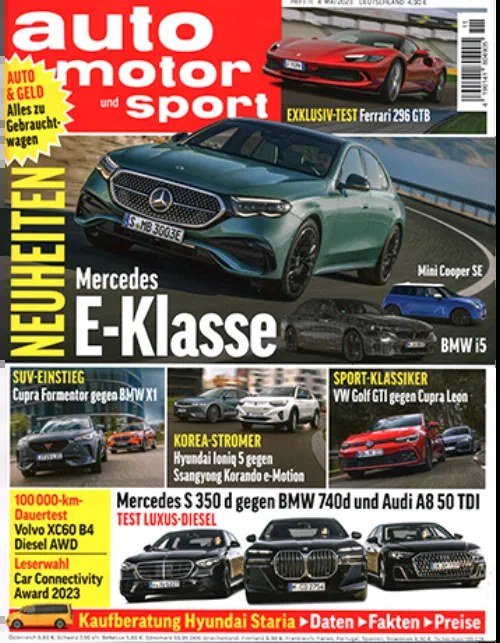 Auto Motor Und Sport Tijdschrift Duitsland 2023-11 Originele uitgave