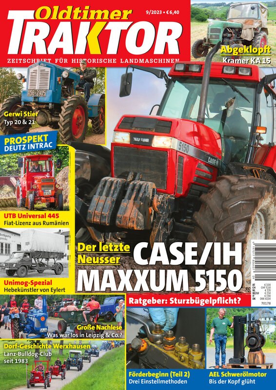 Oldtimer Traktor Magazine Allemagne 2023-09 Édition originale
