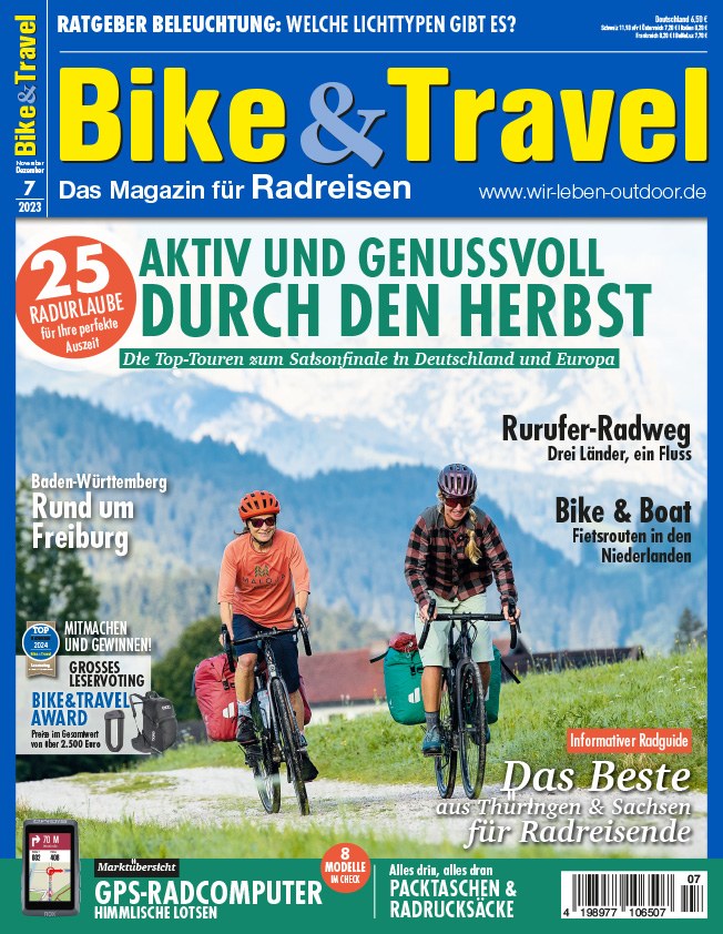 Bike & Travel 2023-07 Radreisen Herbst-Radtouren Deutschland