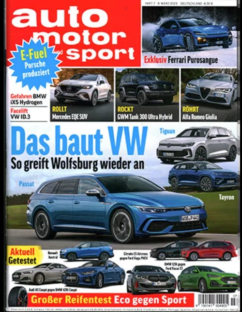 Auto Motor Und Sport Revista Alemanha 2023-07 Edição original