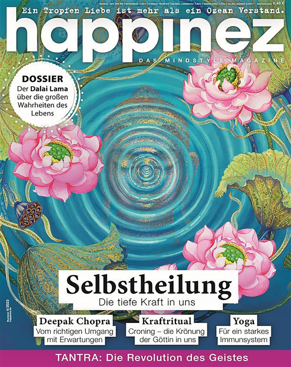 Happinez Magasin Tyskland 2023-04 – Deepak Chopra Dalai Lama – Originaludgave