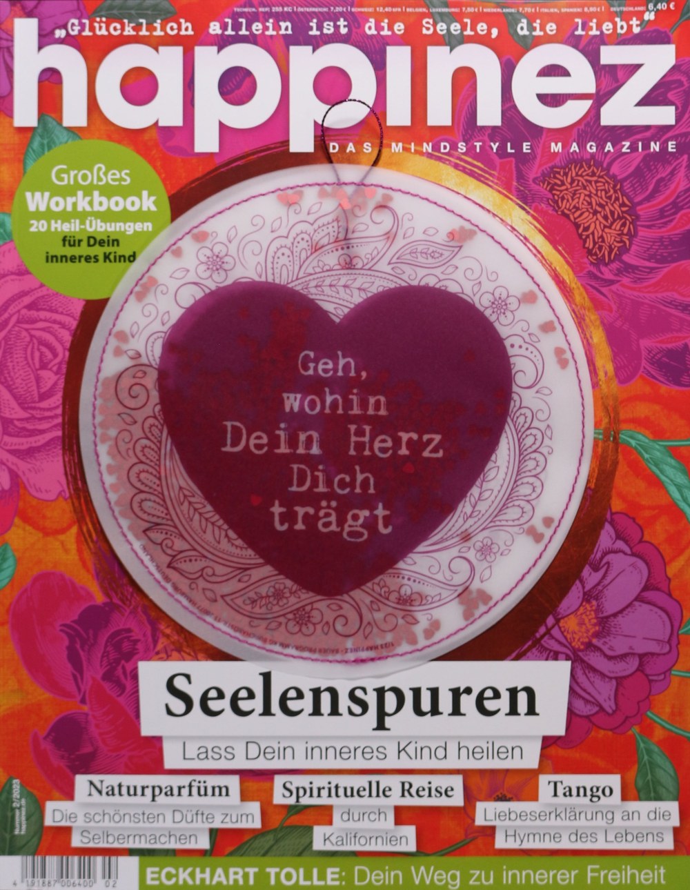 Happinez Magasin Tyskland 2023-02 – Eckhart Tolle – Originaludgave
