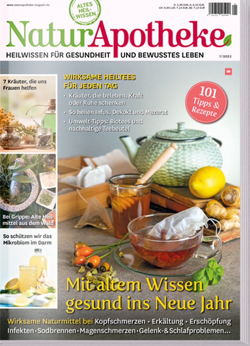 NaturApotheke 2023-01 Naturheilkunde Heilkräuter Heiltees