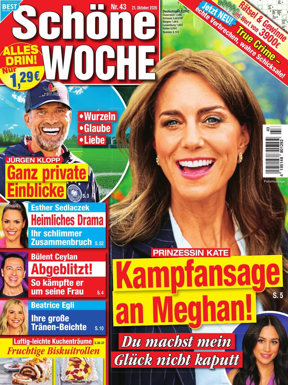 Schöne Woche 2026-43 Catherine, Princess Of Wales Meghan, Duchess Of Sussex Jürgen Klopp Esther Sedlaczek Bülent Ceylan
