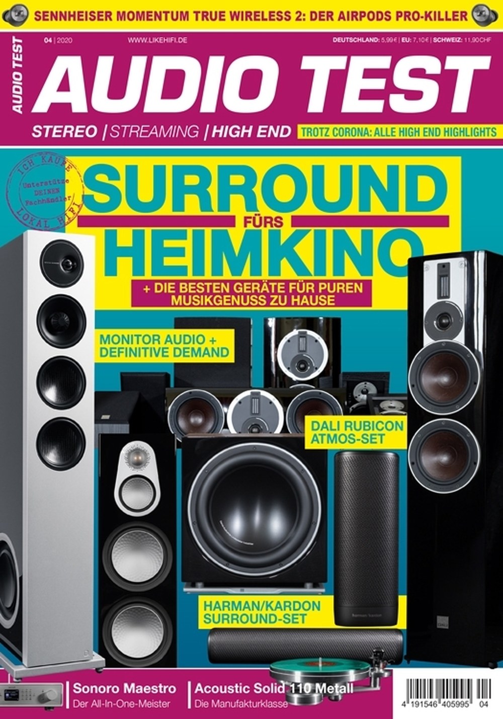 Audio Stereoplay Magasin Tyskland 2020-04 Originaludgave