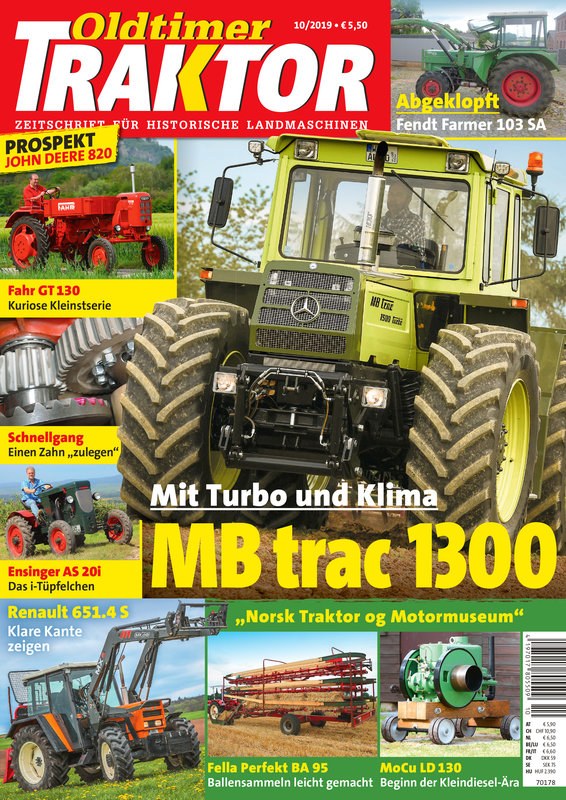 Oldtimer Traktor Magazine Allemagne 2019-10 Édition originale