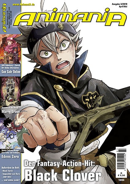 Animania Magazin Deutschland 2019-03 Black Clover Anime Manga