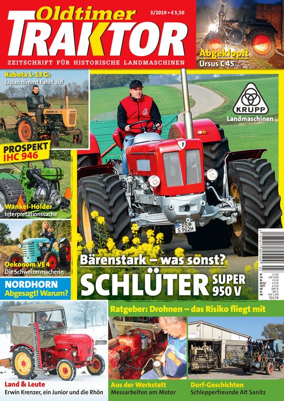 Oldtimer Traktor Magazine Germany 2019-03 – Erwin Krenzer – Original Print Issue