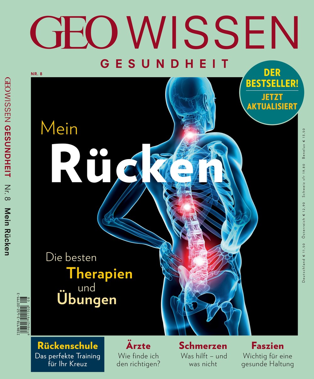 Geo Wissen Magazin Deutschland 2018-08 Rückenschmerzen Rückengesundheit Therapie