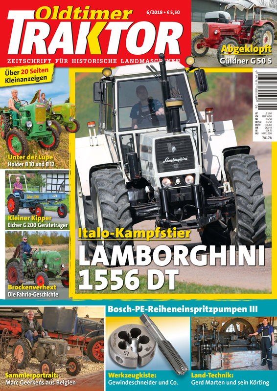 Oldtimer Traktor Magazine Allemagne 2018-06 – Marc Geerkens Gerd Marten – Édition originale