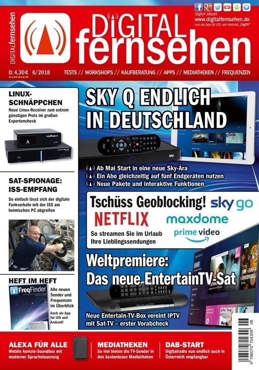 Digital Fernsehen 2018-06 Alkuperäinen painos