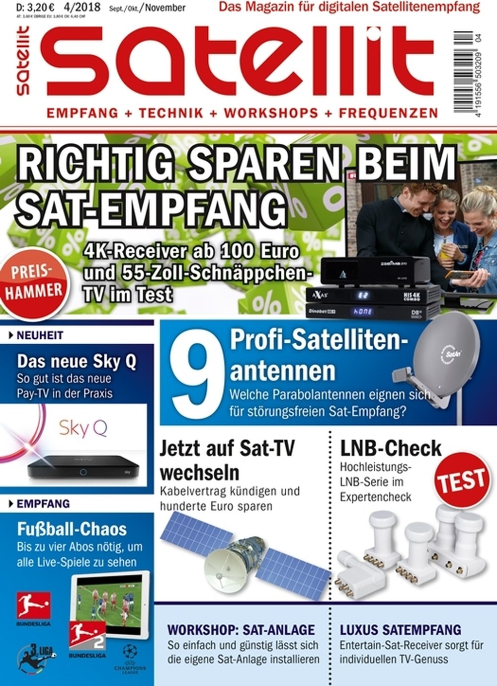 Satellit Empfang + Technik 2018-04 Satellitenempfang SAT-Empfang 4K-Receiver