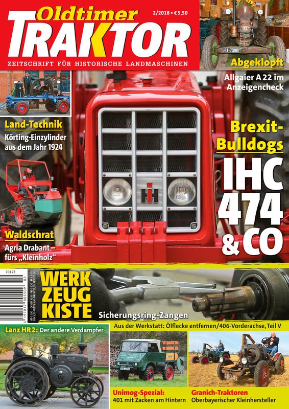 Oldtimer Traktor Magazin Deutschland 2018-02 Oldtimer-Traktoren Historische Landmaschinen IHC 474