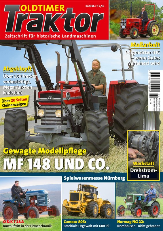 Oldtimer Traktor Magazin Deutschland 2016-03 Oldtimer-Traktor Massey Ferguson MF 148 Historische Landmaschinen