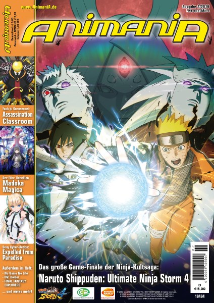 Animania Magazin Deutschland 2016-02 Naruto Uzumaki Sasuke Uchiha Madoka Kaname
