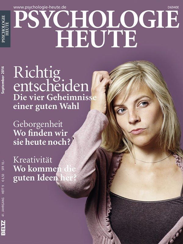 Psychologie Heute Magazine Allemagne 2014-09 Édition originale