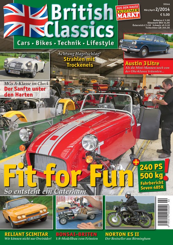 British Classics Magazin Deutschland 2014-02 Caterham Seven 485R Britische Oldtimer Klassische Automobile
