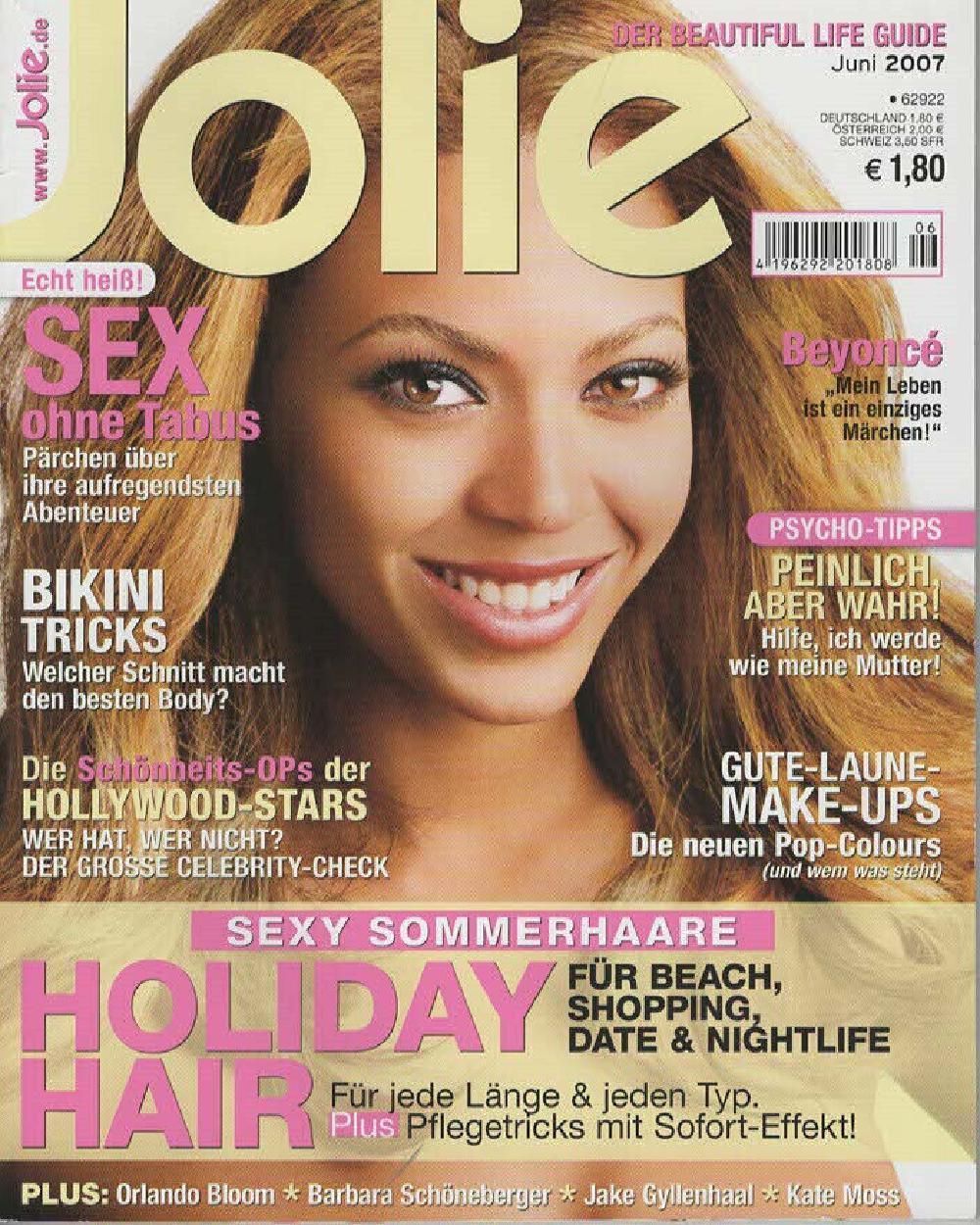 Jolie Revista Alemania 2007-06 – Beyonce – Edición original