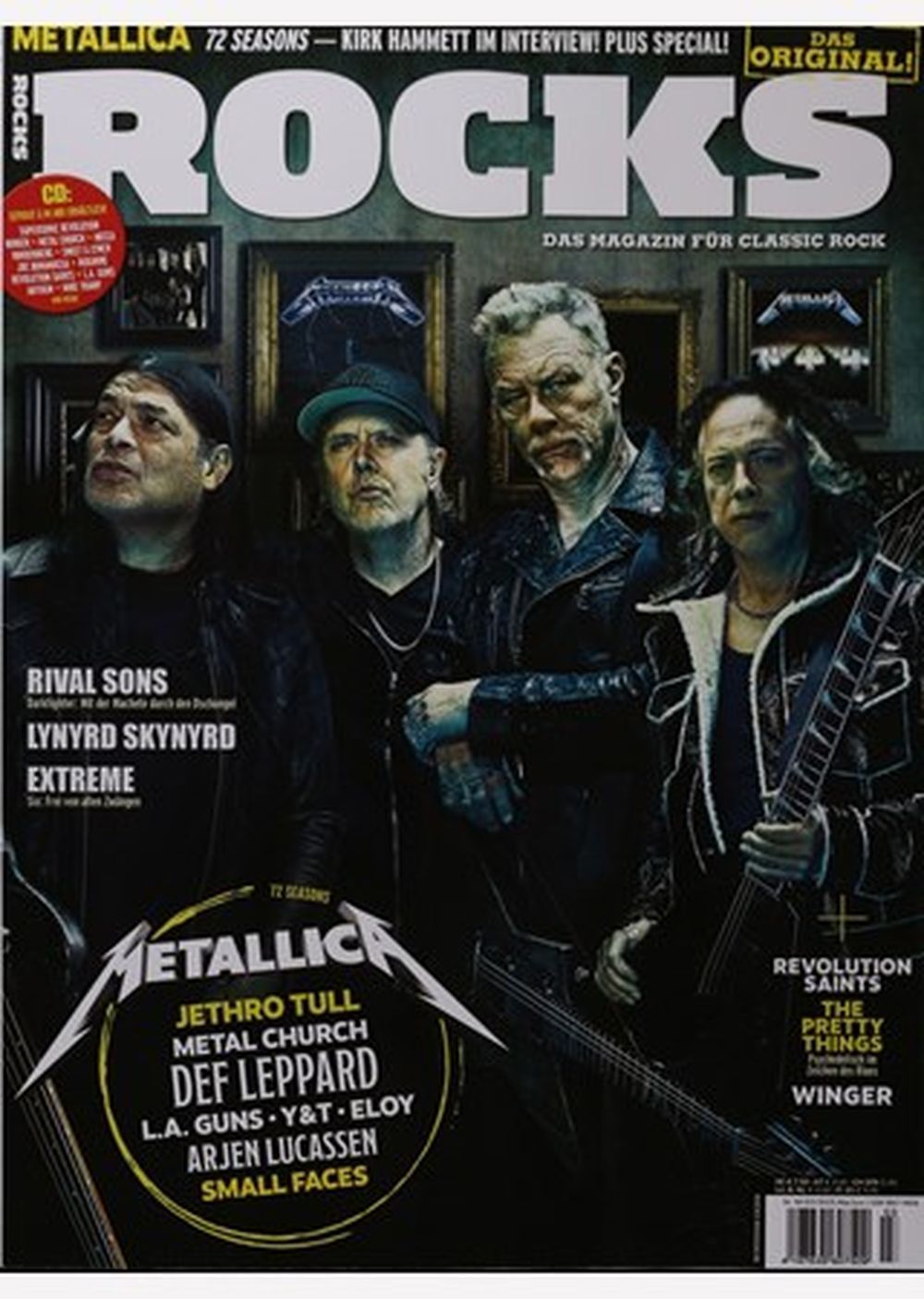 Rocks Magazine Germany 2023-03 #94 Metallica Extreme Jethro Tull Metal Church