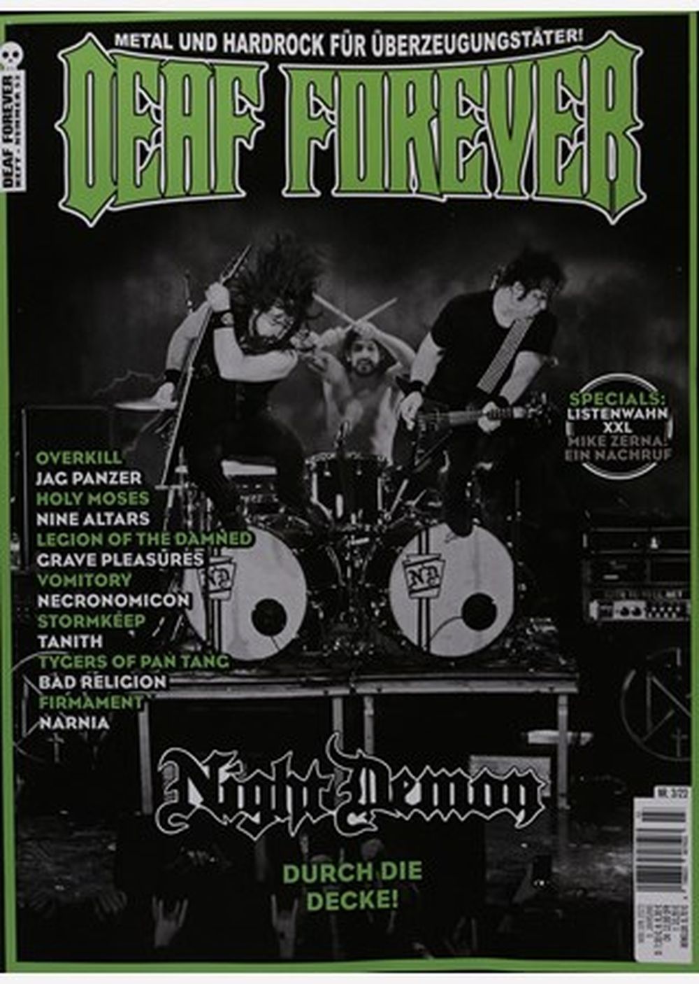 Deaf Forever Magazine Germany 2023 #53 Night Demon Overkill Jag Panzer