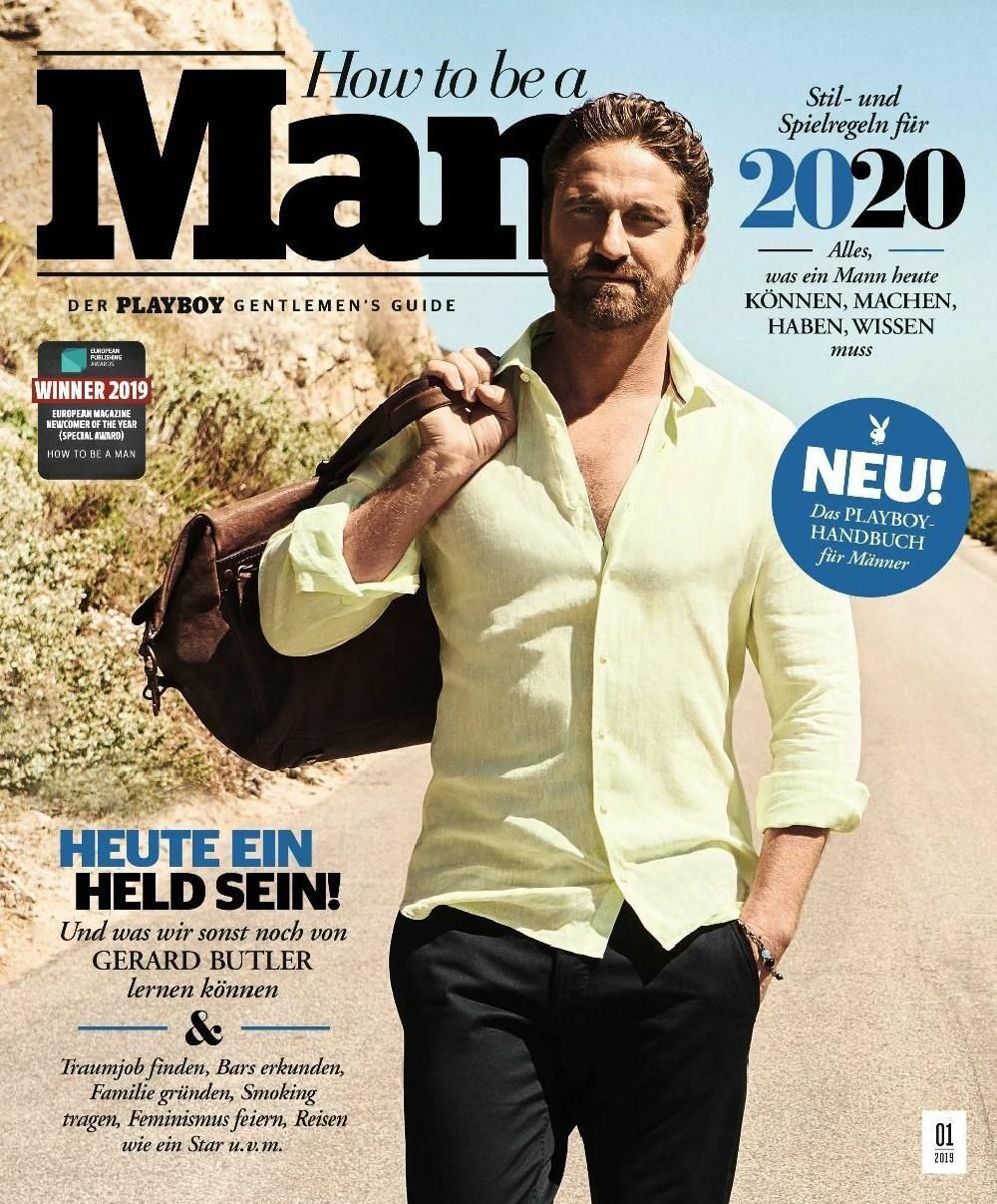 How To Be A Man Playboy Deutschland 2020 Gerard Butler
