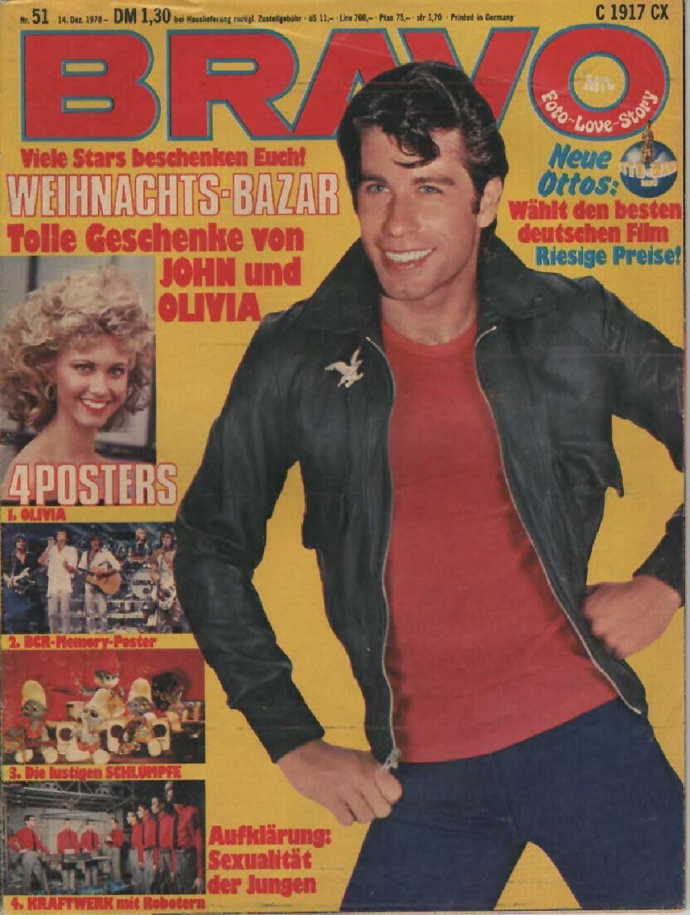 Bravo Tijdschrift Duitsland 1978-51 John Travolta Olivia Newton-John Dire Straits Queen Originele uitgave