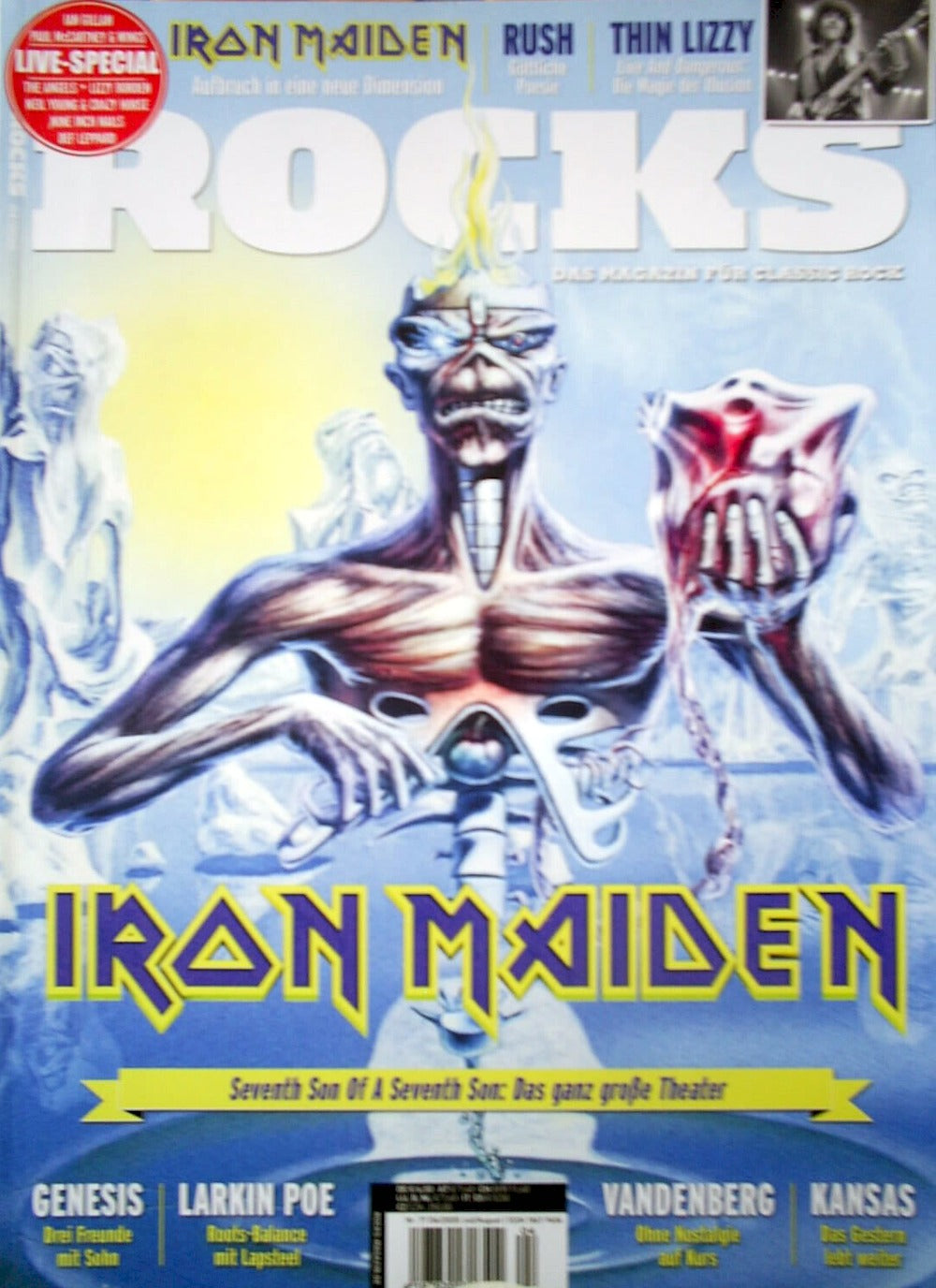 Rocks Magazin Deutschland 2020 #77 Iron Maiden Rush Thin Lizzy Genesis Kansas