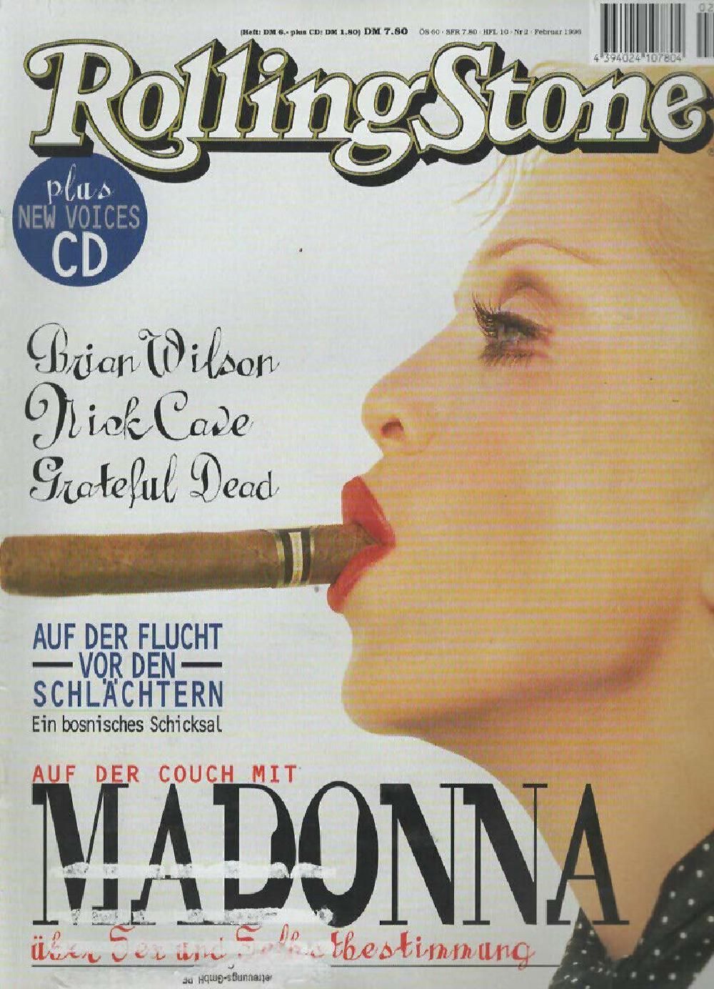 Rolling Stone Magazin Deutschland 1996-02 Madonna Brian Wilson Nick Cave Grateful Dead