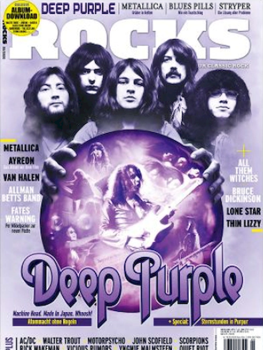 Rocks Magazin Deutschland 2020 #78 Deep Purple Metallica Ayreon Van Halen