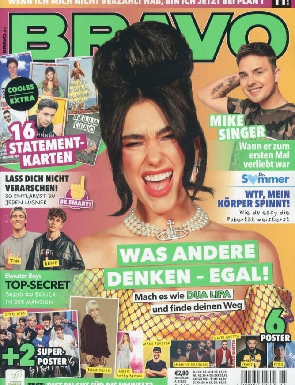 Bravo Magazin Deutschland 2021-11 Dua Lipa Selena Gomez Tokio Hotel