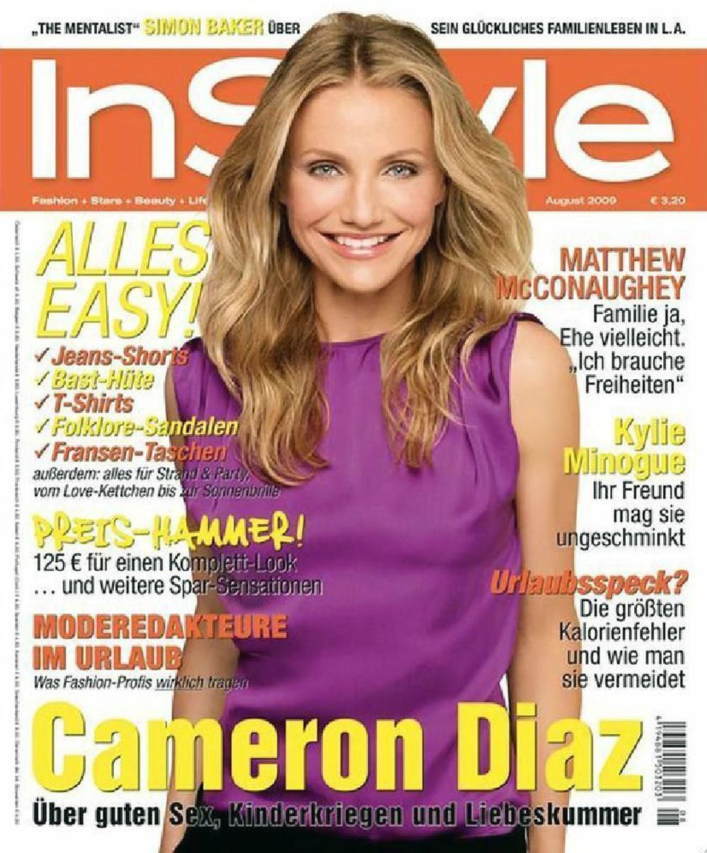 InStyle Magazin Deutschland 2009-08 Cameron Diaz