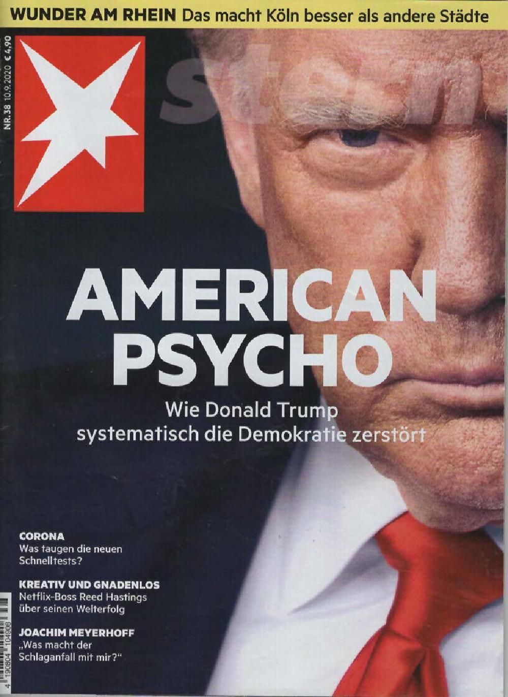 Stern Magazin Deutschland 2020-38 Donald Trump