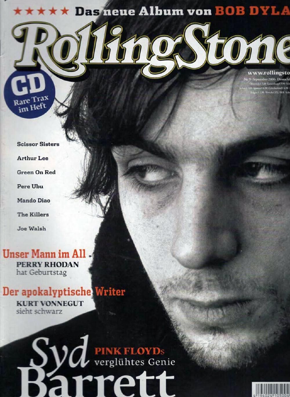 Rolling Stone Magazin Deutschland 2006-09 Syd Barrett Pink Floyd Bob Dylan Pere Ubu